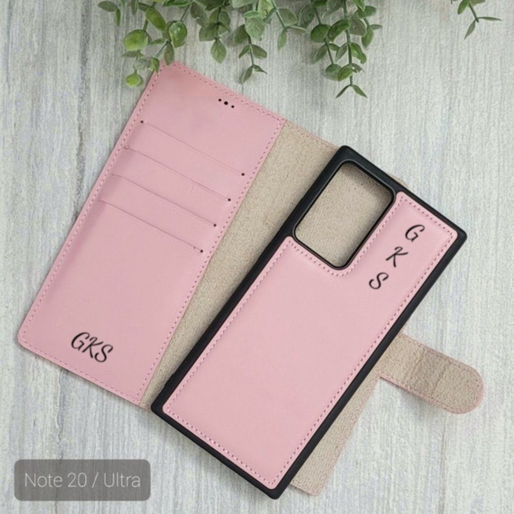 Samsung Note 20/Ultra Leather Wallet Case Pink
